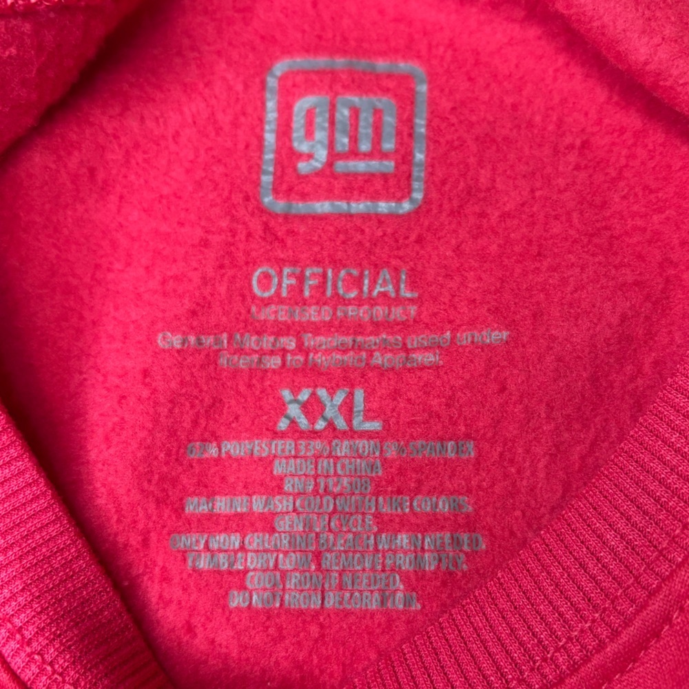 Red Camaro Graphic Sweatshirt Size XXL - Picture 3 of 5